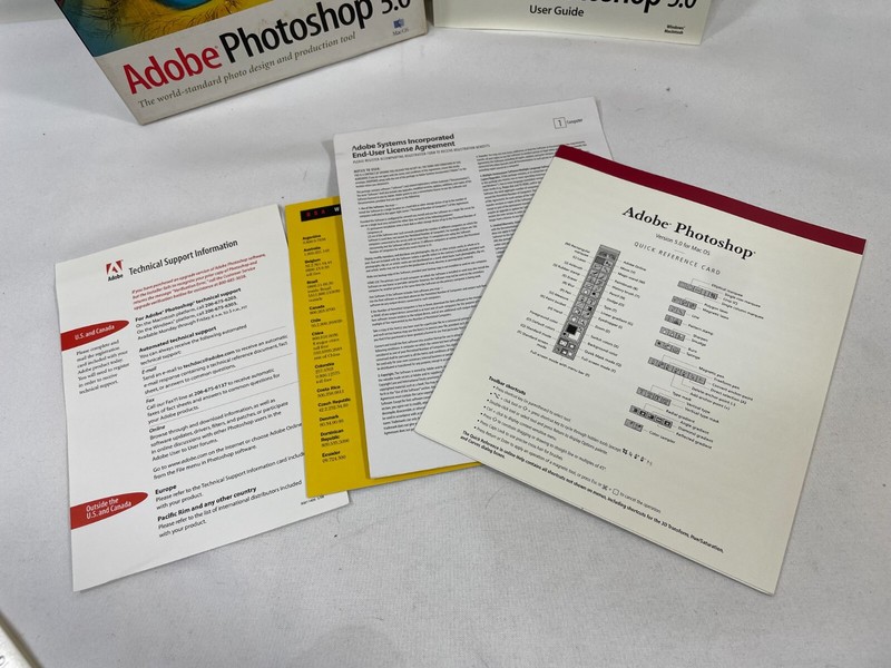 Vintage 1998 Adobe Photoshop 5.0 UPGRADE Apple Mac Macintosh CD-ROM Software gallery