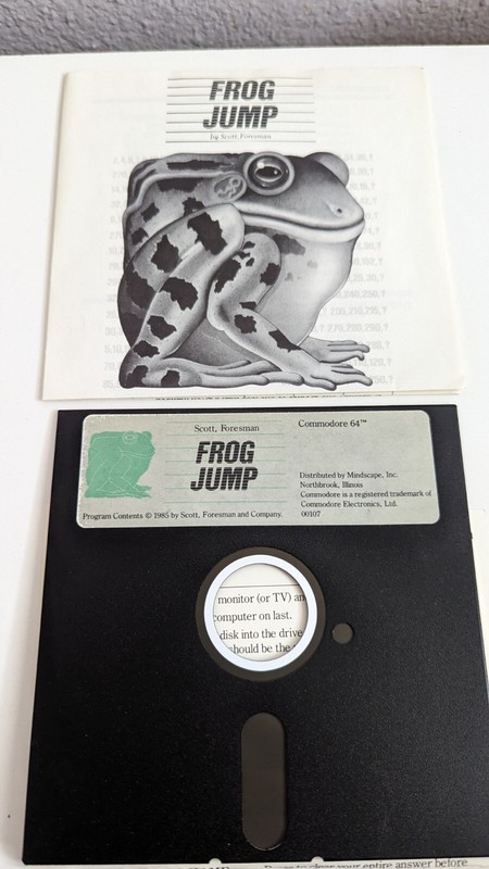 LOT OF 4 COMMODORE 64 Thunder Mountain Titles-Frog Jump, Space Journey Star Maze gallery