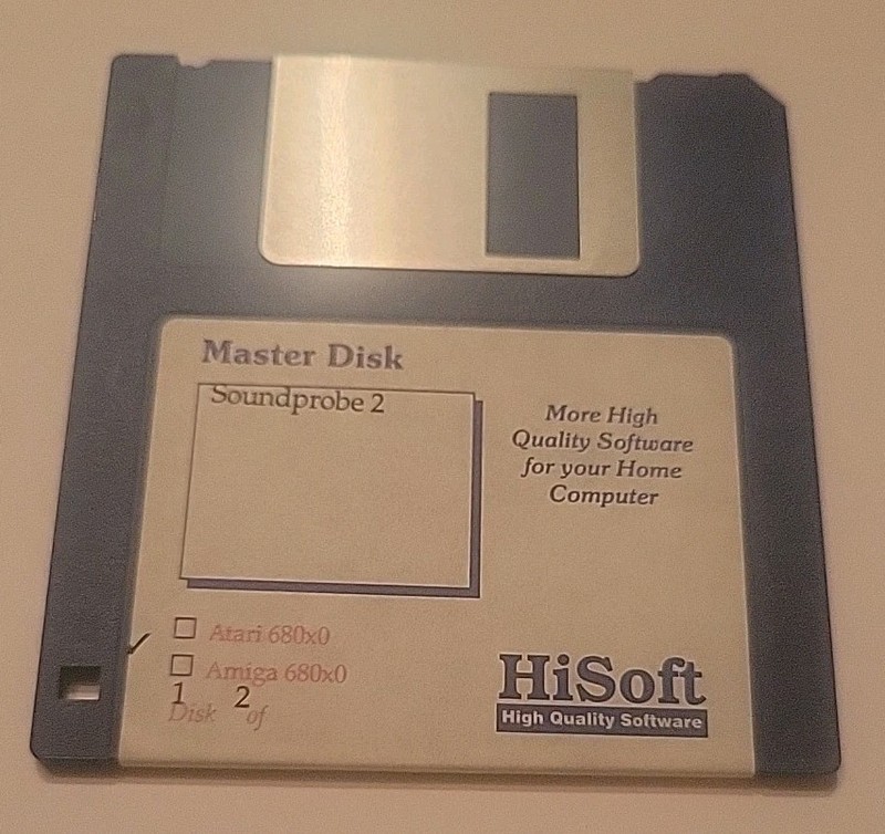 SOUNDPROBE 2 DISK 1 HISOFT PROGRAM AMIGA 3.5″ INCH FLOPPY RARE ITEM COMMODORE