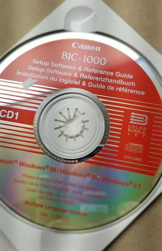 Vintage Canon BJC1000 Setup Software PC CD-ROM AMAZING ANIMALS Multiple Language gallery