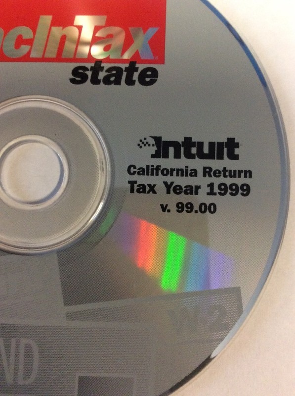 Intuit Quicken MacInTax State California Return Tax Year 1999 V99.00 Disk Only gallery