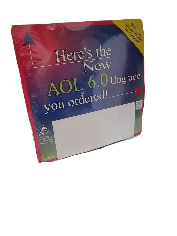 *SALE* AOL 6.0 Installation Disk Sealed  (1999 Rare Floppy Disk/Cd-Rom)
