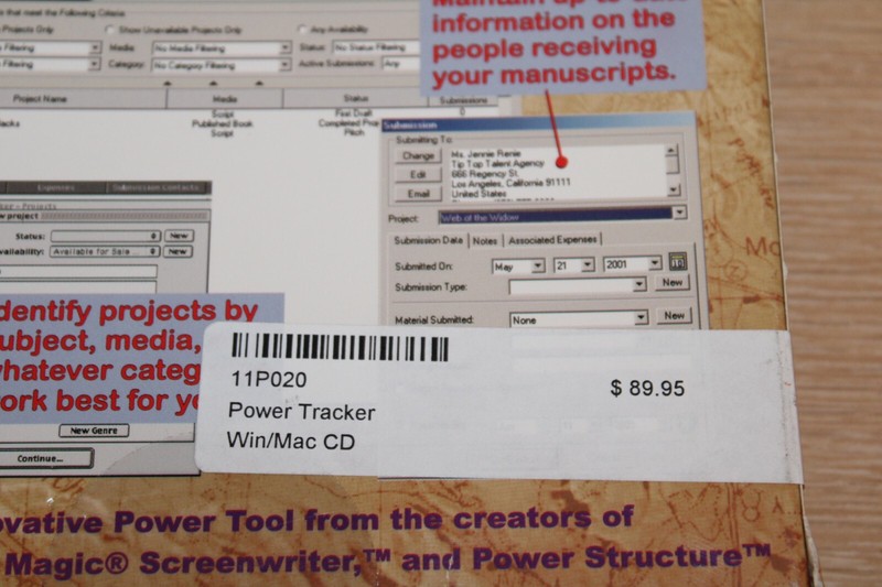 POWER TRACKER Professional File Management Tracking Software Writers WIN/MAC NEW gallery