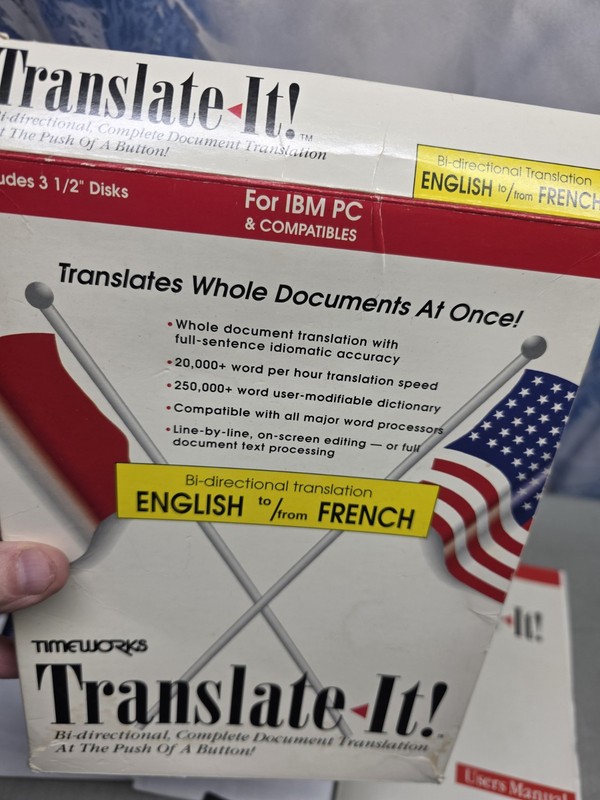 🔥 French Translation Software for IBM PC 3.5 & Floppy Translate to English Used gallery