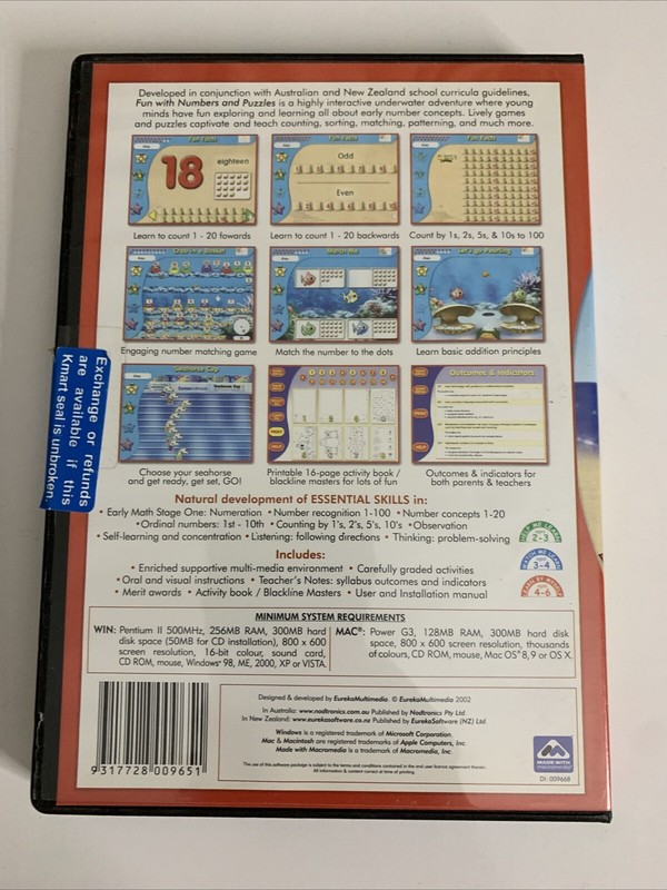 Eureka Fun with Numbers & Puzzles PC Windows MAC Educational Software NEW gallery