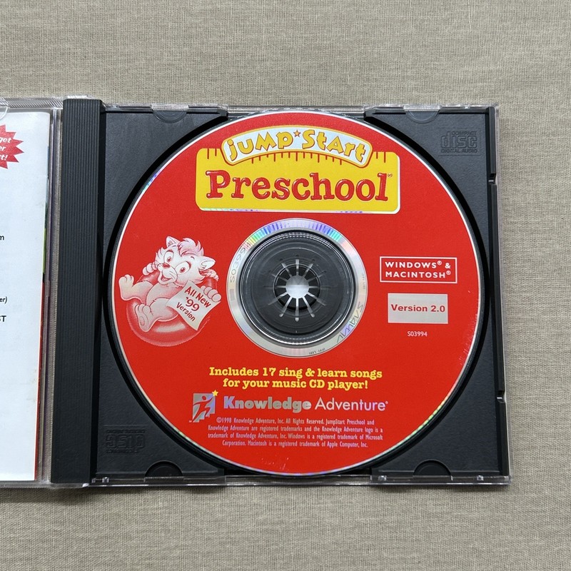 Jump-Start Preschool '99 Version 2.0 (PC Windows / MAC 1998 CD-ROM Game) Learn + gallery
