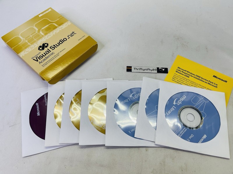 Microsoft Visual Studio .net 2003 Academic with Box CDs Key ( Missing One CD) gallery