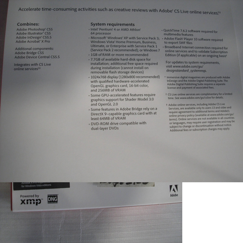 Adobe Creative Suite 5.5 CS5.5 Design Standard For Windows PC Full Version Box gallery