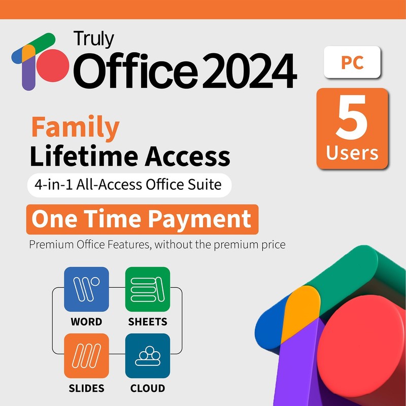 2024 Family Lifetime License Windows 4 1 All Access Suite Words Sheets Slides