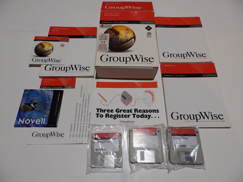 Vintage Software – Novell GroupWise for Windows v4.1 Client/Admin Pack