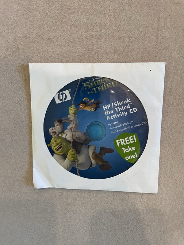 SHREK THE THIRD ACTIVITY CD HP HEWLETT-PACKARD SOFTWARE FOR WINDOWS 2000 XP