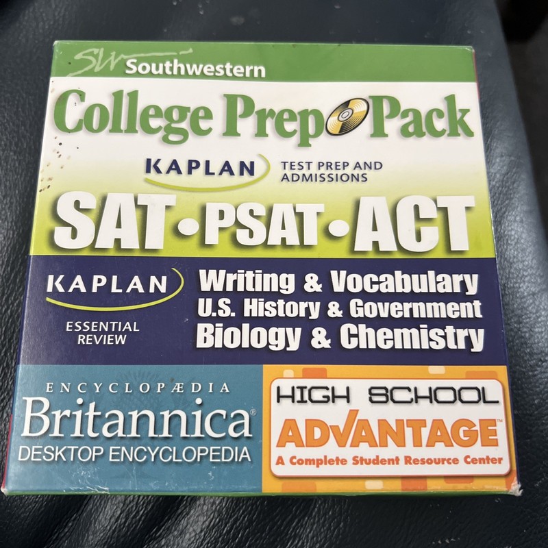 SouthWestern Advantage College Prep Pack KAPLAN ACT SAT TEST PSAT Guides Win CD gallery