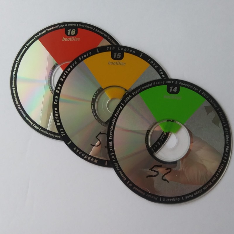 BootDisc 14 15 16 Shareware CD Bundle PC Games Utilities Vintage Software Lot