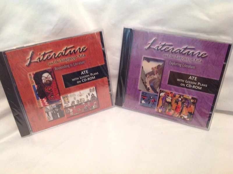 Literature & The Language Arts: ATE w/ Lesson Plans CD-ROMs! Lot Of 2! Y24