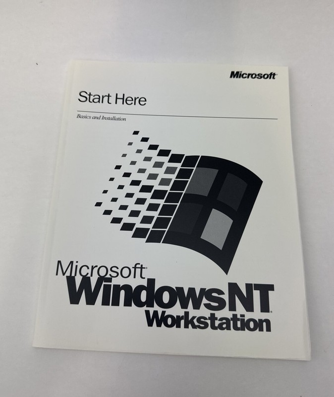 Microsoft Windows NT Workstation 4.0 Installation Guide Manual.