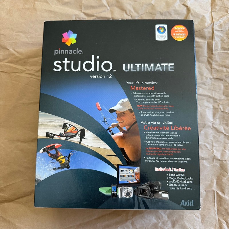 Pinnacle Studio Ultimate version 12, for Windows, NEW