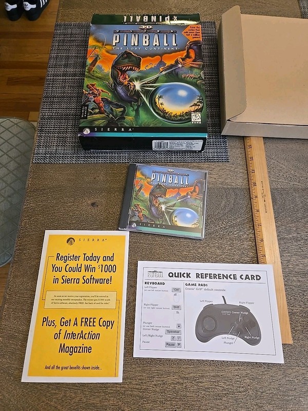 3D Ultra Pinball The Lost Continent PC Vintage 1997 Big Box Ultra Rare Classic gallery