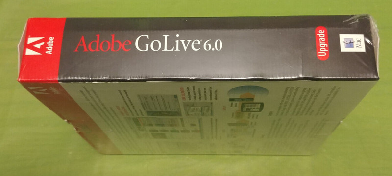Adobe GoLive 6.0 (Retail) Upgrade for Mac 13200296 Sealed gallery
