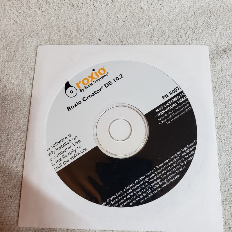 Roxio Creator DE 10.2 Sonic Solutions Installation Disk New Sealed!!!