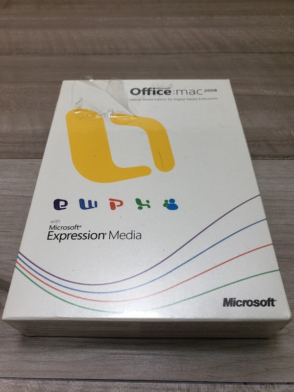 SEALED microsoft office 2008 for Mac W/ Microsoft Expression