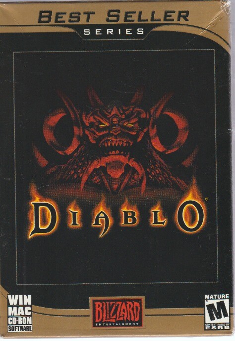 Diablo 1 PC MAC CD original fantasy dungeon monsters spells role-playing game!