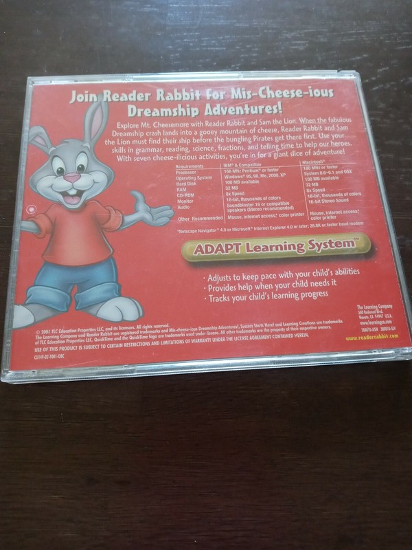 Reader Rabbit 2nd Grade Mis-Cheese-Ious Dreamship Problem Solving Win 7 8 10 gallery