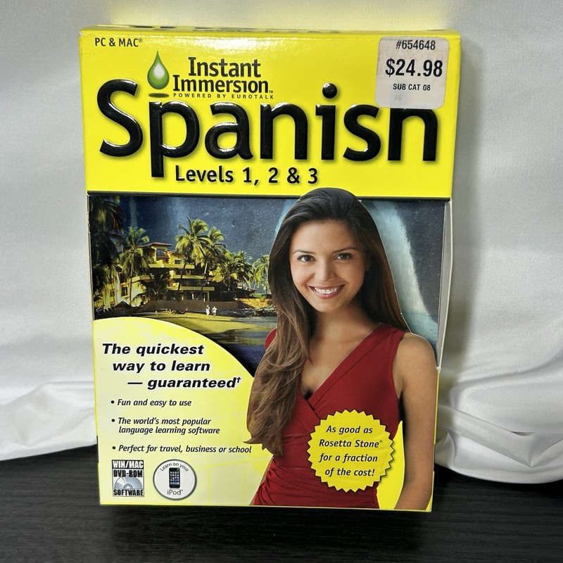 Instant Immersion Spanish Levels 1, 2, 3 (PC and MAC) Plus Spanish Vocabulary gallery