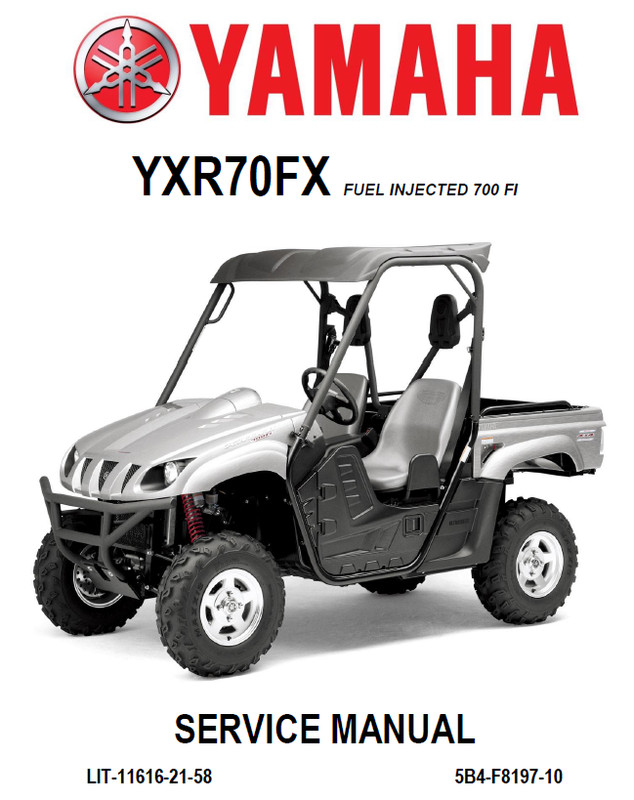 2012 – 2013 YAMAHA RHINO 700 FI Service Repair Maintenance Mechanic Manual CD