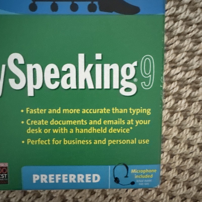 Nuance Dragon NaturallySpeaking 9 Preferred Speech Recognition CD Windows Engli… gallery