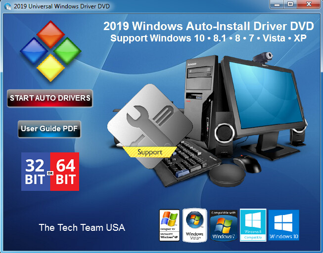 Window Device Drivers 2019 Software DVD Disc for Win XP, Vista, 7, 8, 8.1, 10 gallery