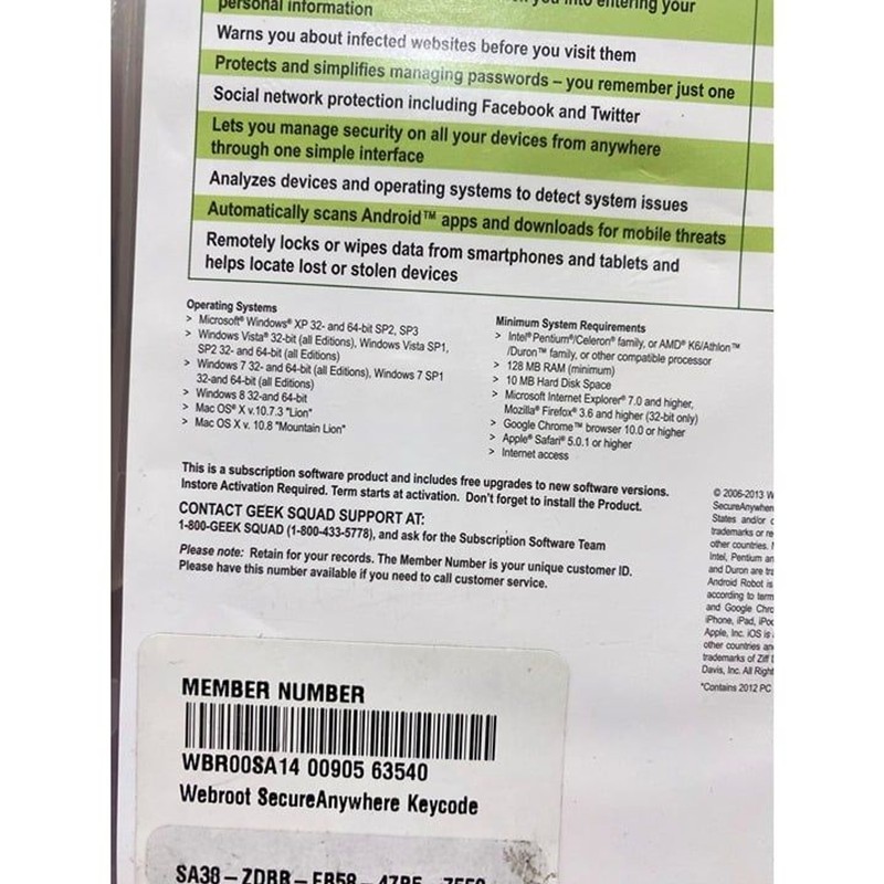 Webroot Secure Anywhere Ultimate Protection PC Mac Mobile Android iOS gallery