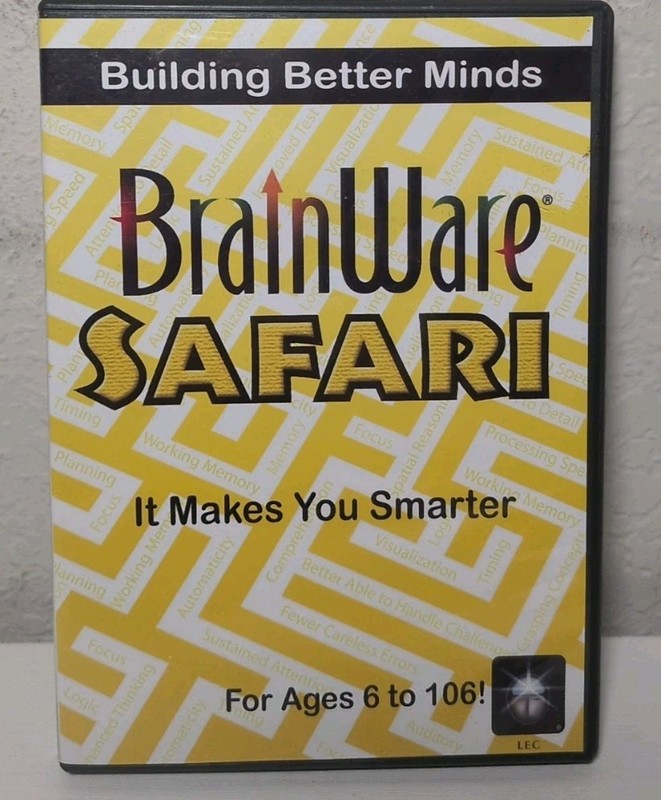 Brainware Safari Building Better Minds Ages 6+ PC/MAC CD ROM B352