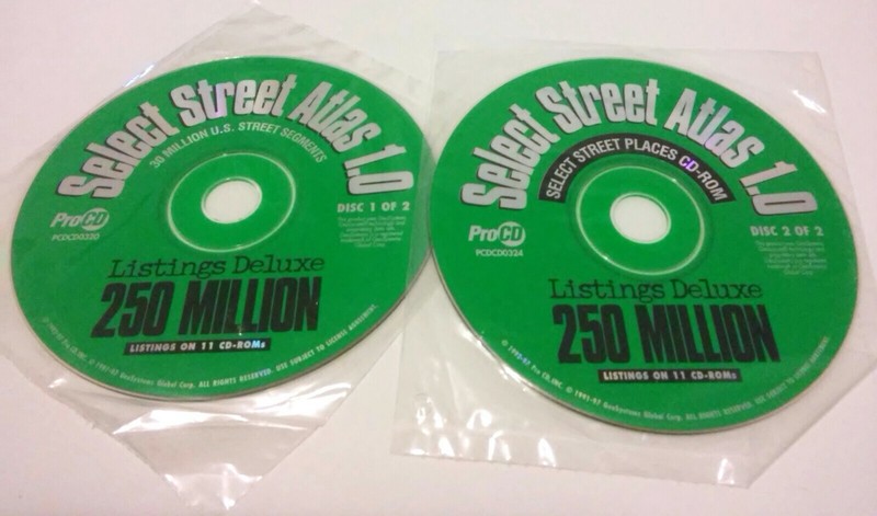 1997 MEGA RARE USA 250 MILLIONS LISTINGS DELUXE ON 11 CD ROMS BY ACXIOM CO PROCD gallery