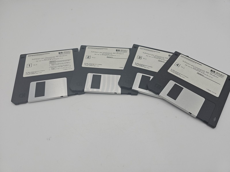 HP DESKJET 720C SERIES FLOPPY DISK 1-2-3-4 ITALIAN PRINTER SOFTWARE
