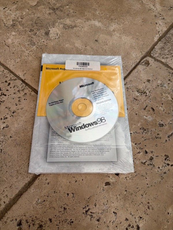 MICROSOFT WINDOWS 98 SECOND EDITION FULL OPERATING SYSTEM WIN 98 SE =NEW=