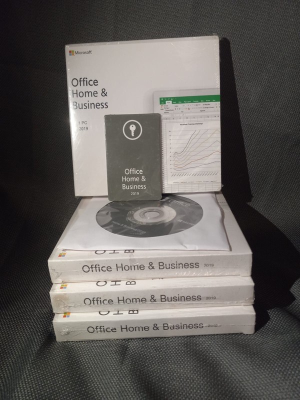 Microsoft Office Home & Business 2019 Windows PC DVD License Key New Sealed gallery
