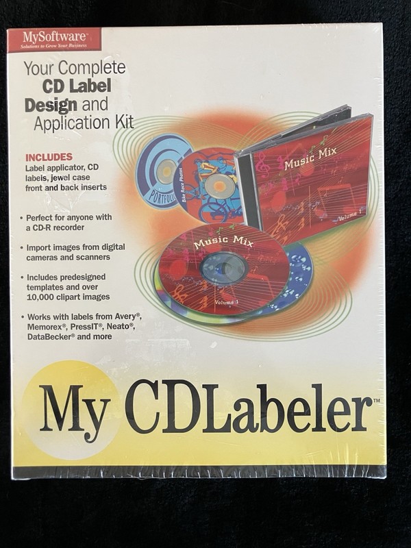 My CD Labeler - Software - Elibrium - CD label design and application kit 2001