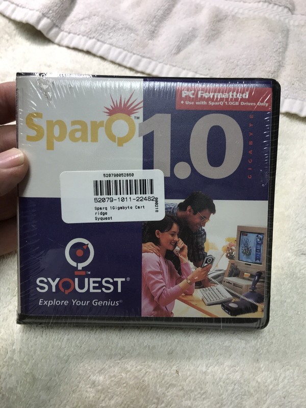 Syquest Sparq 1.0 Removable Cartridge Hard Drive -New -Unopened