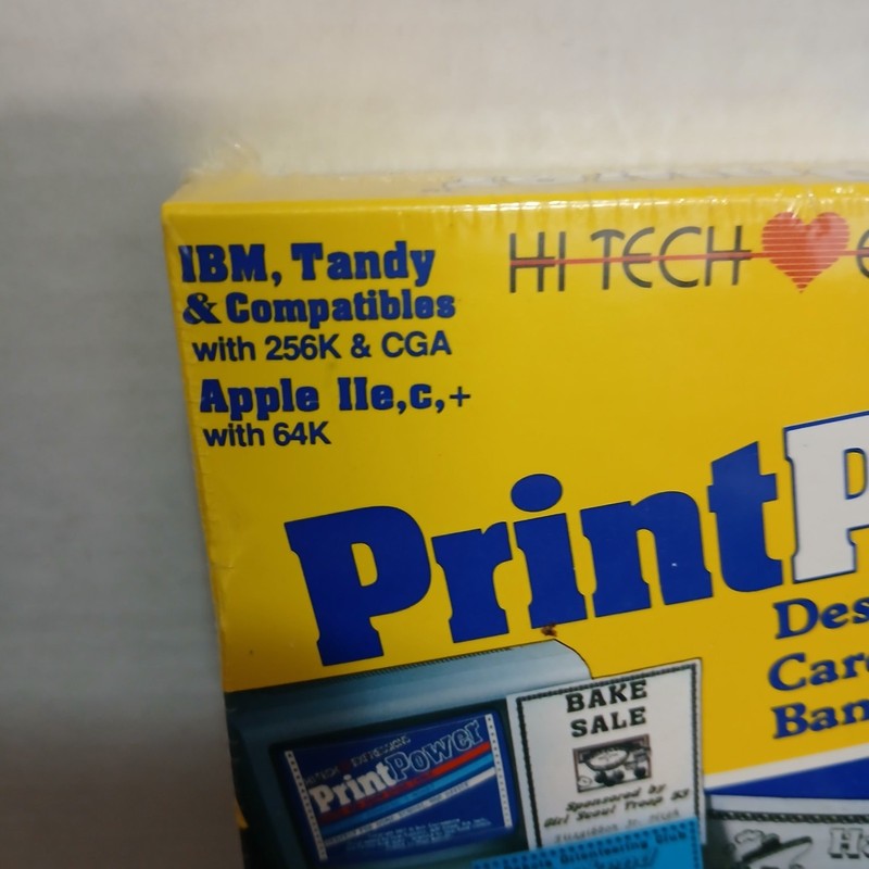 Print Power Pro IBM/Tandy on 5.25" Disk NEW SEALED Original Box - SEE PICTURES gallery
