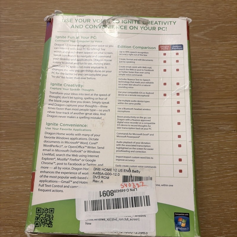 Nuance Dragon NaturallySpeaking 12.0 Home K409A-G00-12.0 gallery