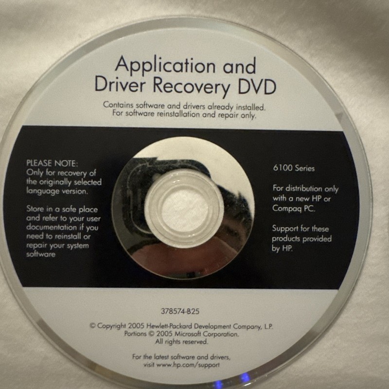 Operating System / Application & Recovery CD Windows XP Home SP2 For Hp Compaq gallery