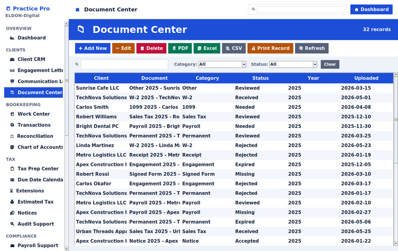 Bookkeeping & Tax Business Management Software Bookkeeper Tax Preparer Win/MAC gallery