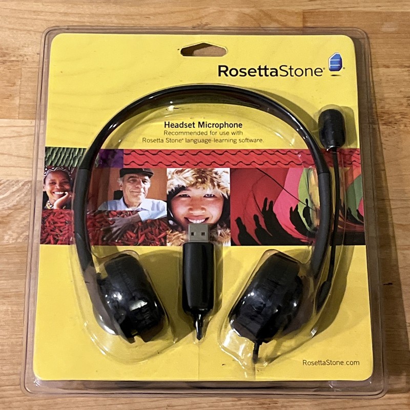 NEW Rosetta Stone Headset Microphone USB For Language Learning Software