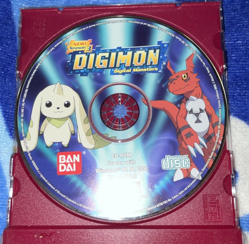Bandai Digimon Digital Monsters Season 3 CD-ROM Windows 95/98/2000/Me/NT4.0