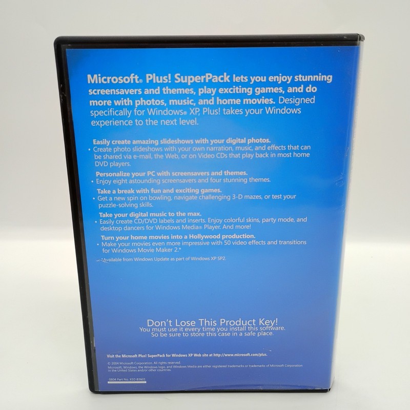 Microsoft Plus! SuperPack for Windows XP w/Product Key, 2-Disc Set, Free Ship gallery