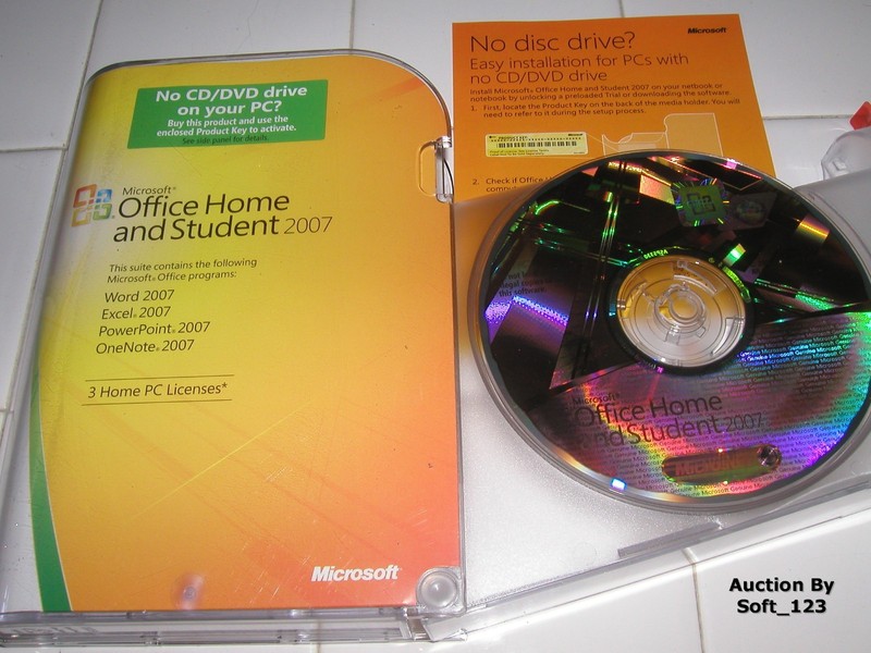 MS Microsoft Office 2007 Home and Student for 3 PCs Full Retail English Version gallery