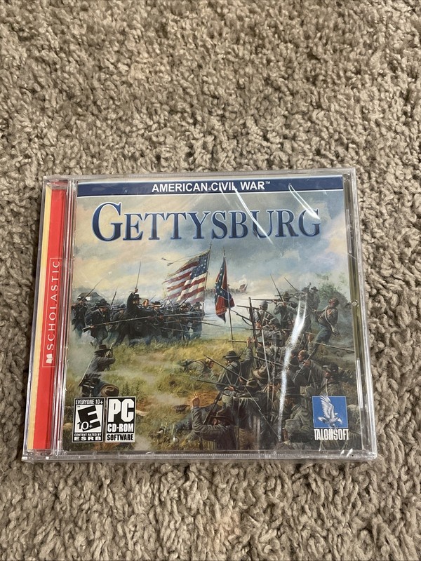 American Civil War Gettysburg Scholastic Talonsoft PC CD-ROM Game – New / Sealed