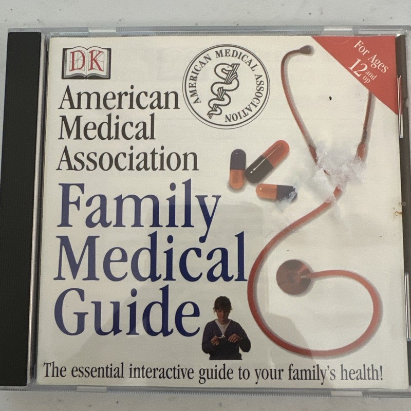 American Medical Association FAMILY MEDICAL GUIDE CD-ROM Dorling Kindersley 1995