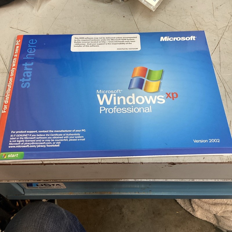 NEW Microsoft Windows XP Professional SP2 Version 2002 X08-48124 – DELL PC
