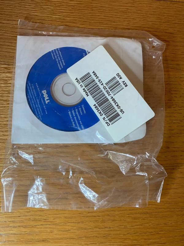 Dell Drivers & Utilities Software CD for Dell Inspiron Blue 0K3684